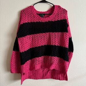 Pink & Black Sweater